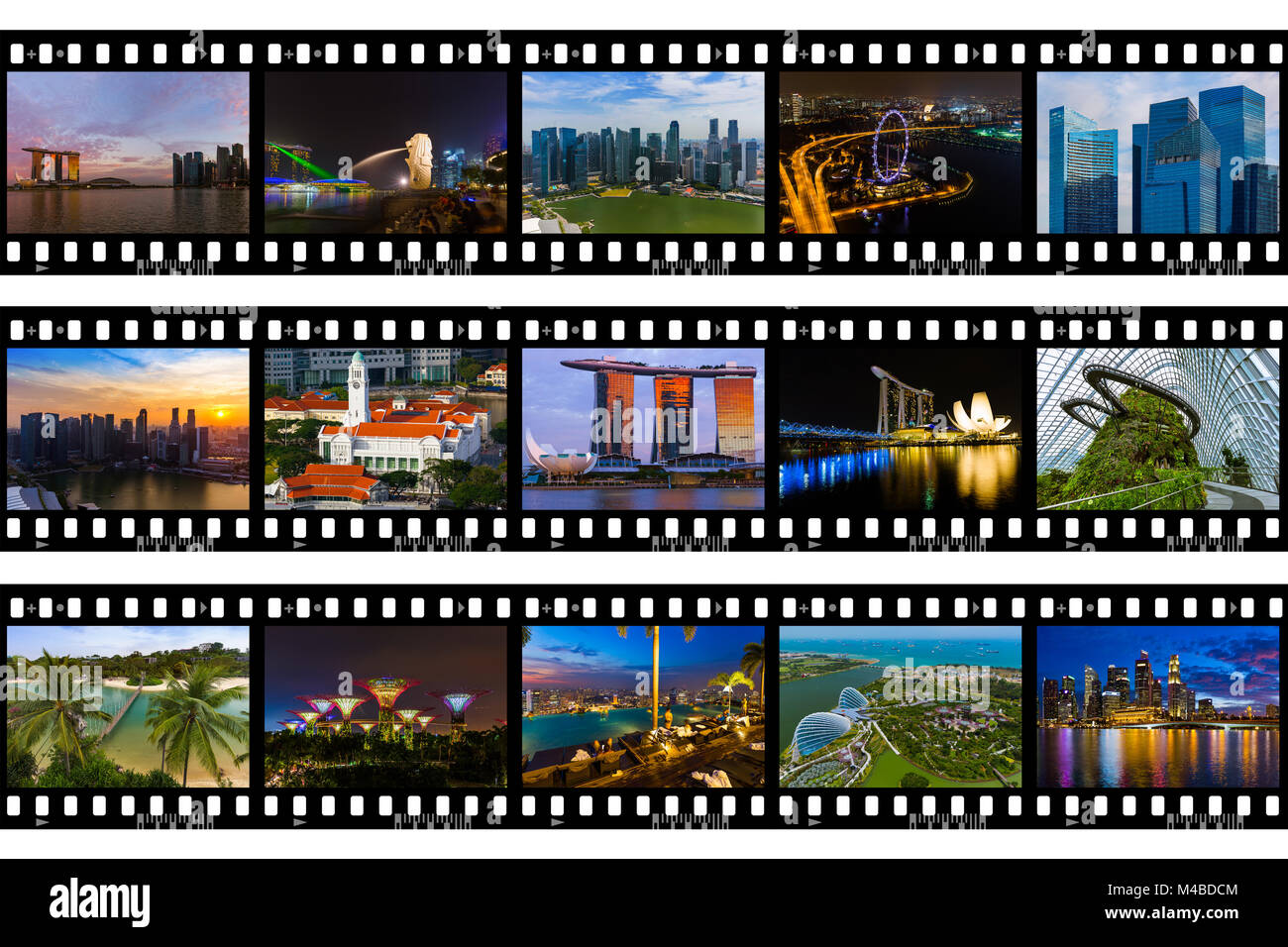 Frames des Films - Singapur reisen Bilder (meine Fotos) Stockfoto