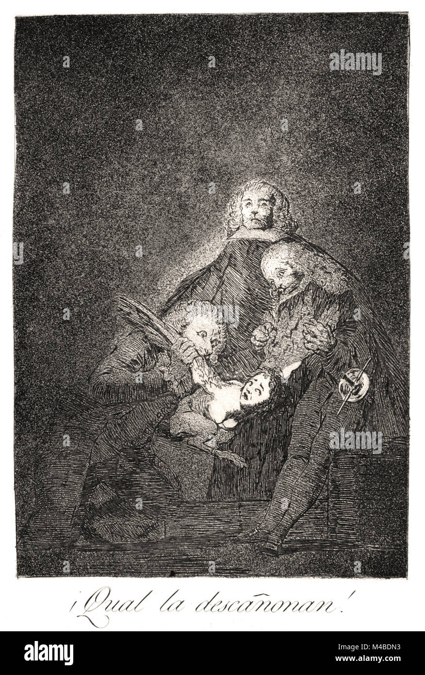 Francisco de Goya - wie sie ihr zupfen! 1799. 21 Teller Los Caprichos. Stockfoto