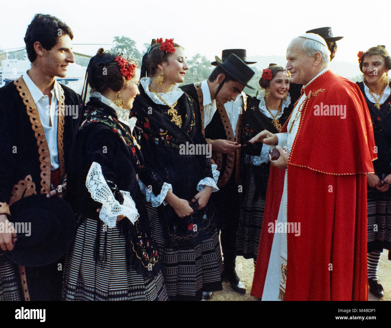 Reise nach Spanien von Papst Johannes Paul II., 31.Oktober/9. November 1982 Stockfoto