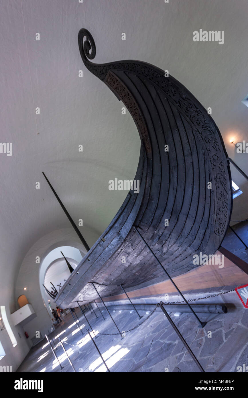 Oseberg-schiff in Viking Ship Museum, Huk Aveny, Oslo, Norwegen Stockfoto