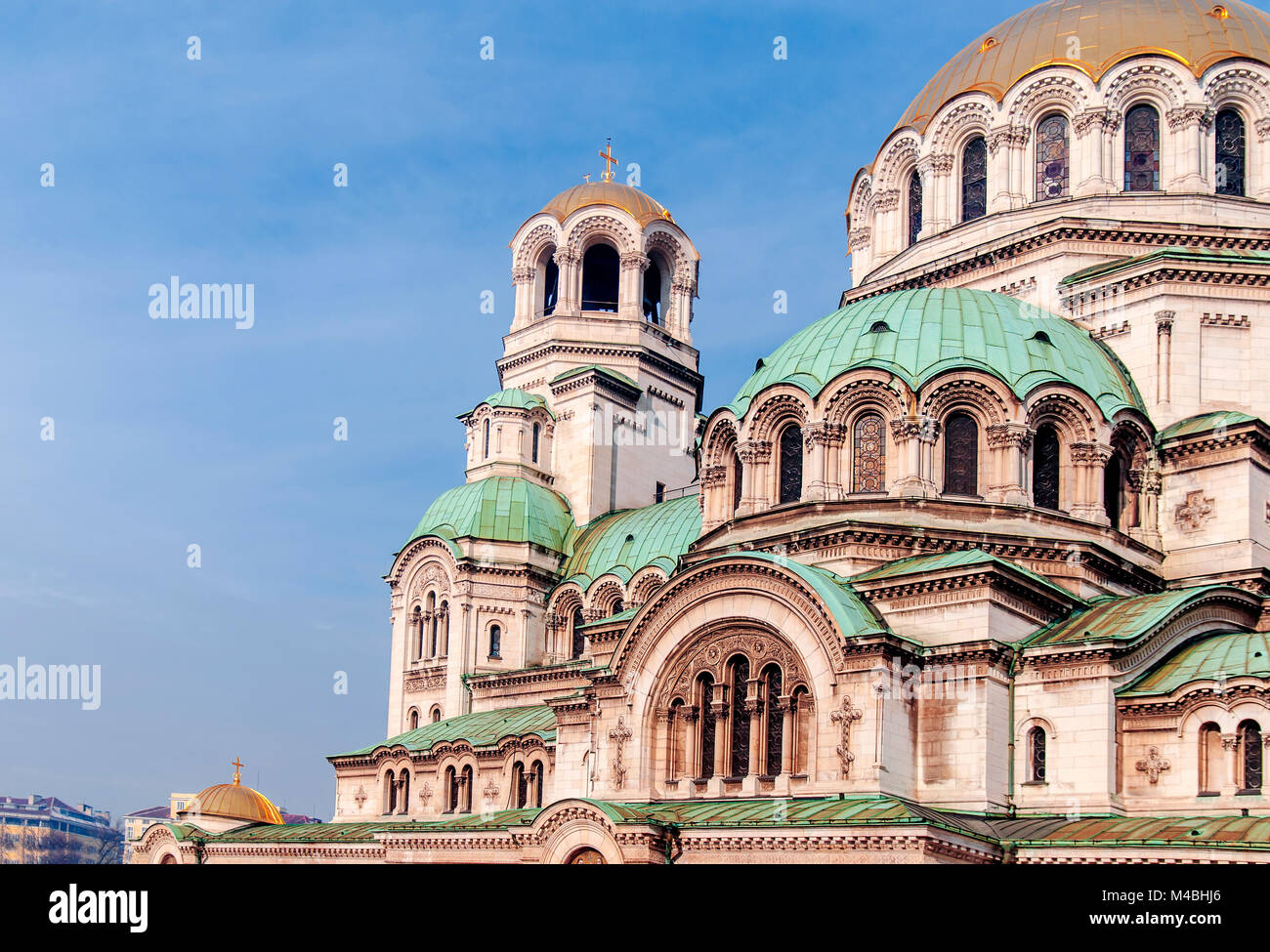 Teil von Alexander Nevsky Cathedral in Sofia, der Hauptstadt von Bulgarien Stockfoto
