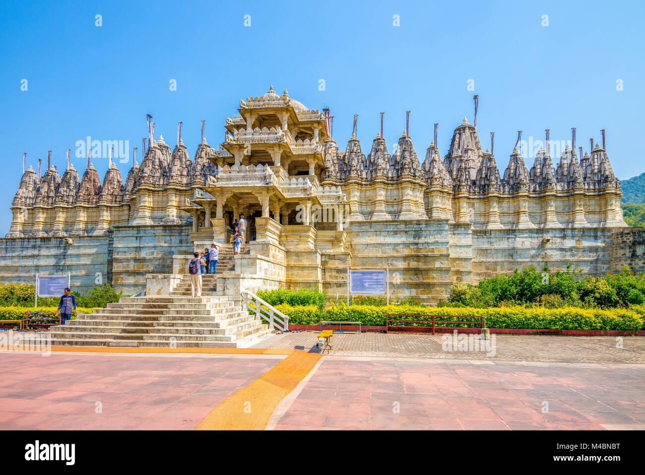 Ranakpur Jain Tempel in Rajasthan, Indien Stockfoto