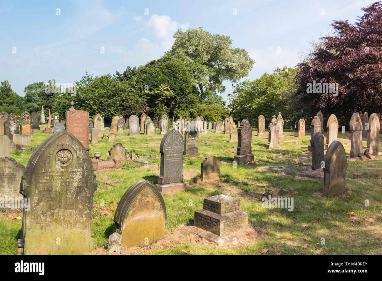 Warstone Lane Friedhof, das Jewellery Quarter von Birmingham, England Stockfoto