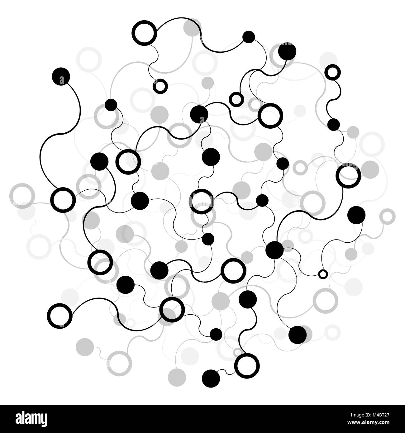 Molekül und Kommunikation Hintergrund, Grafik-Design Stockfoto