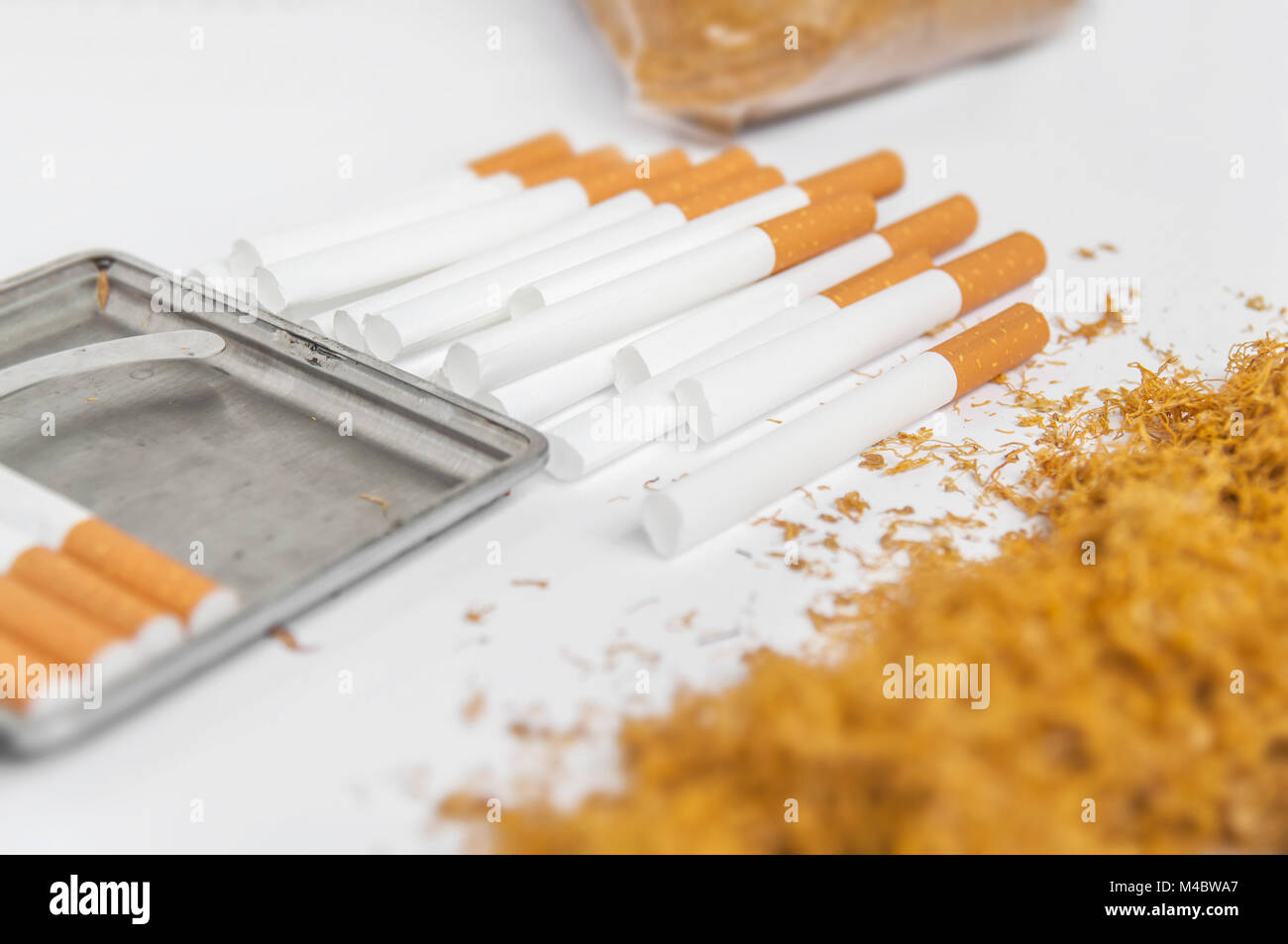 Zubehör, Zum Von Zigaretten Sich, Tabak, Filter, Papiere Zu Drehen  Stockfoto - Bild von neigung, form: 103245282