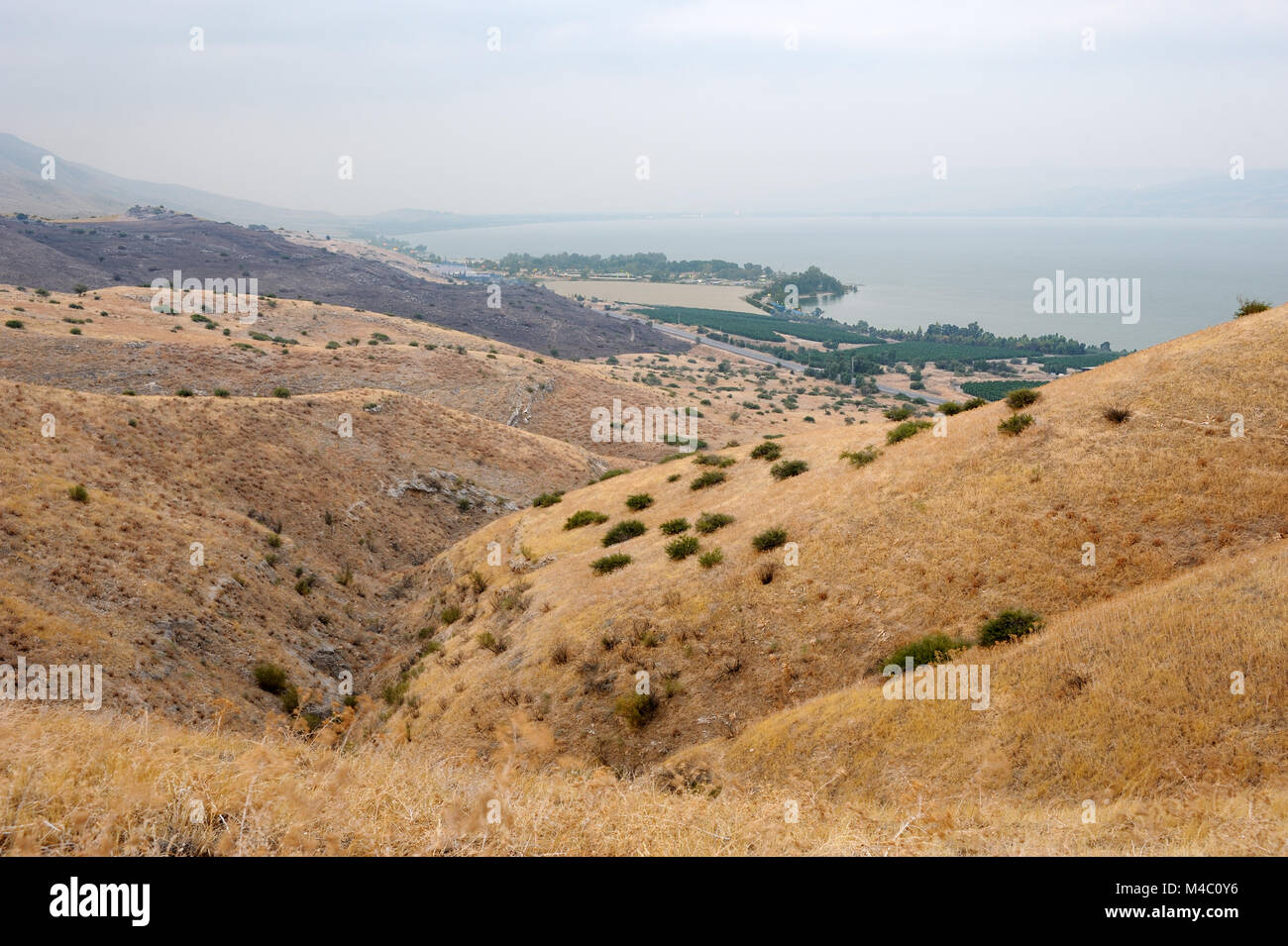 Pisten der Golanhöhen Stockfoto