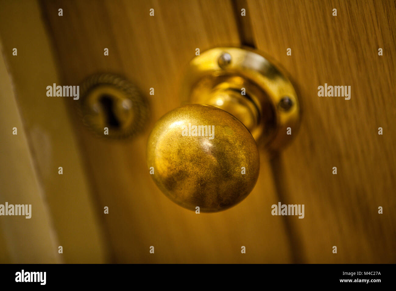 Golden Door knob Stockfoto