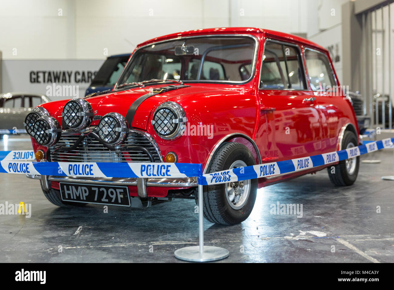 Excel London 15 Feb 2018 Ein Mini Cooper Fluchtwagen In Filmen