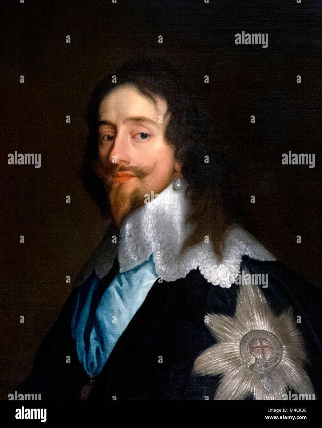 Charles I Porträt von König Karl I. von England (1600-1649) nach Anthony Van Dyck, c1641 Stockfoto