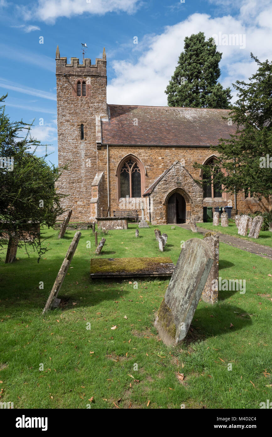 Die Kirche von St Mary Priors Hardwick Warwickshire, England Großbritannien Stockfoto