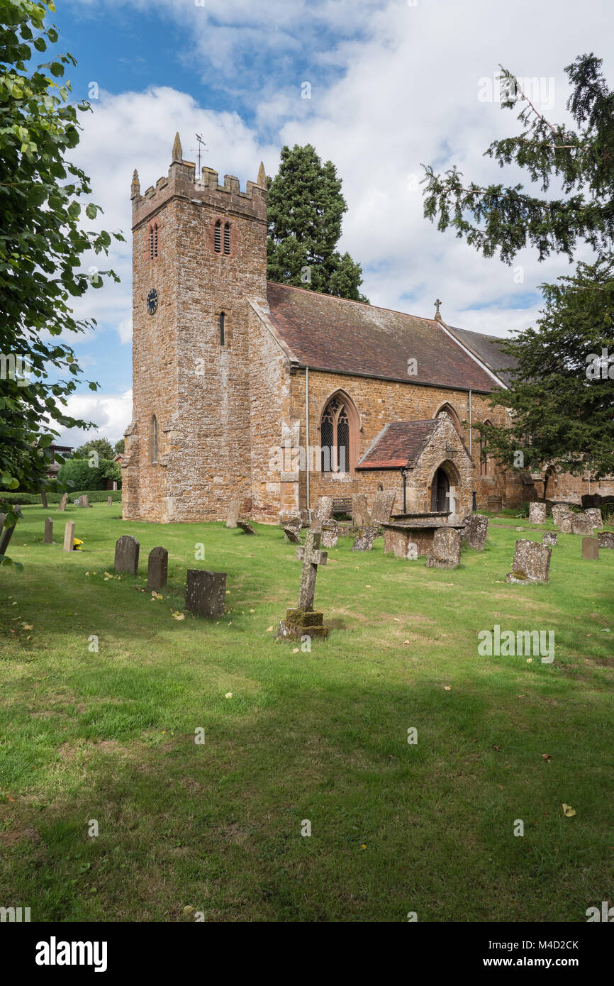 Die Kirche von St Mary Priors Hardwick Warwickshire, England Großbritannien Stockfoto