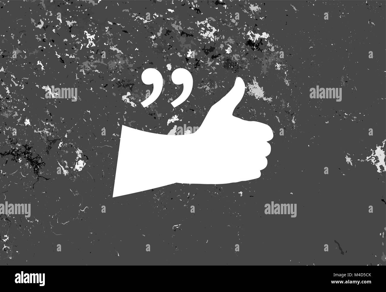 Anführungszeichen Sprechblase. Zitat zeichen Symbol. Zusammenfassung Hintergrund. Stockfoto