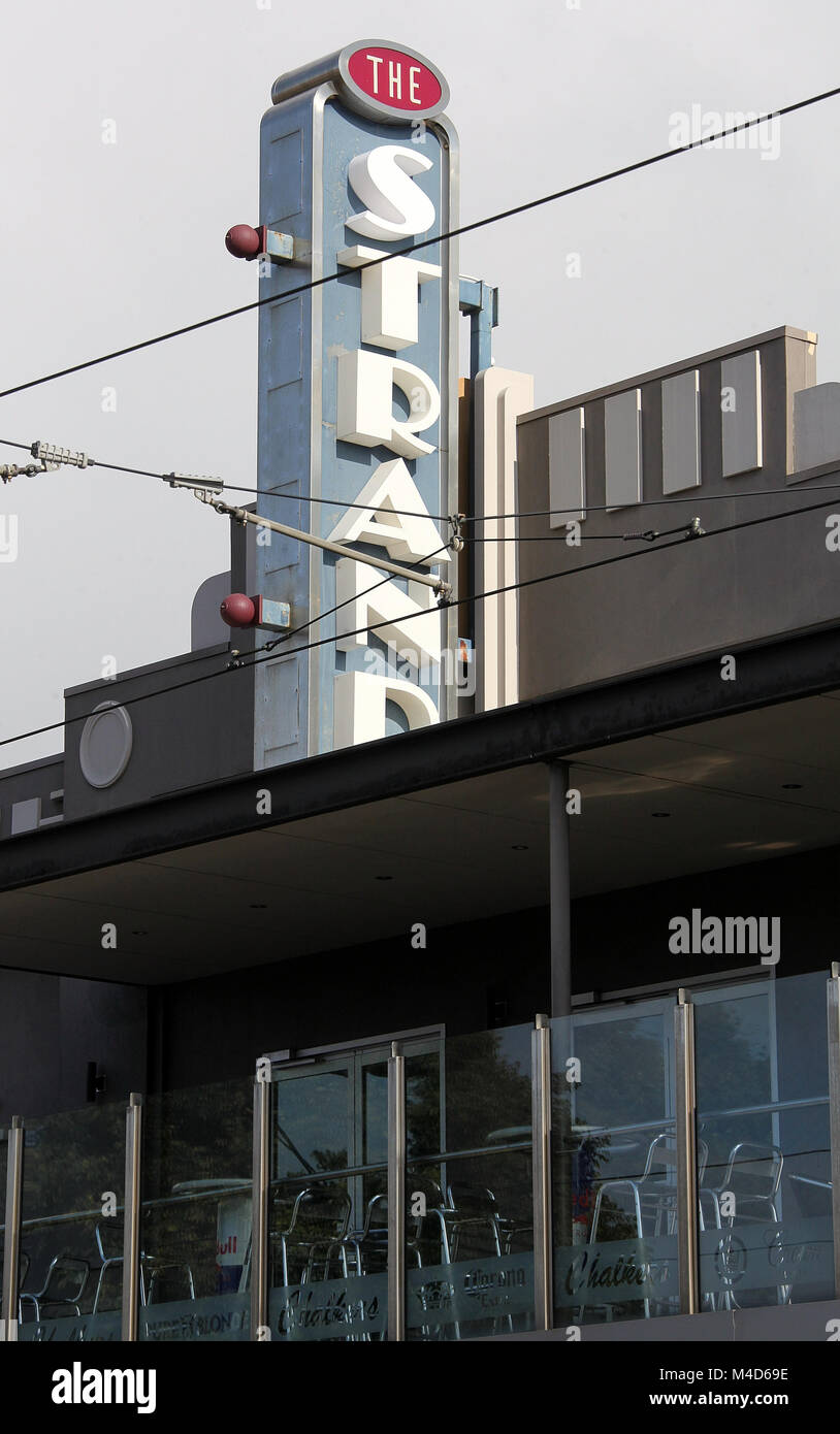 The Strand Cafe in Glenelg in Australien Stockfoto