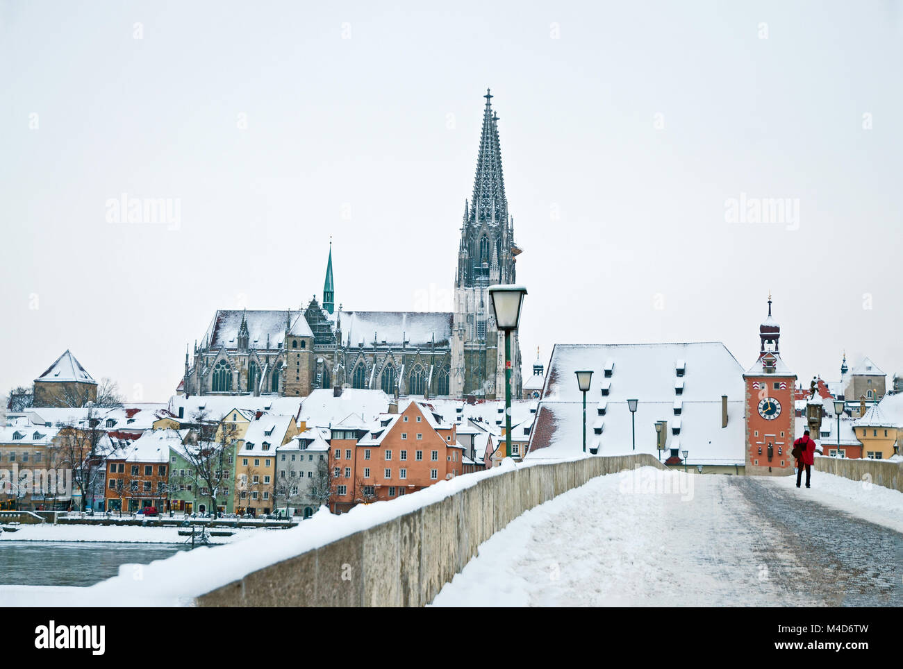 Regensburg Sehenswürdigkeiten Stockfoto