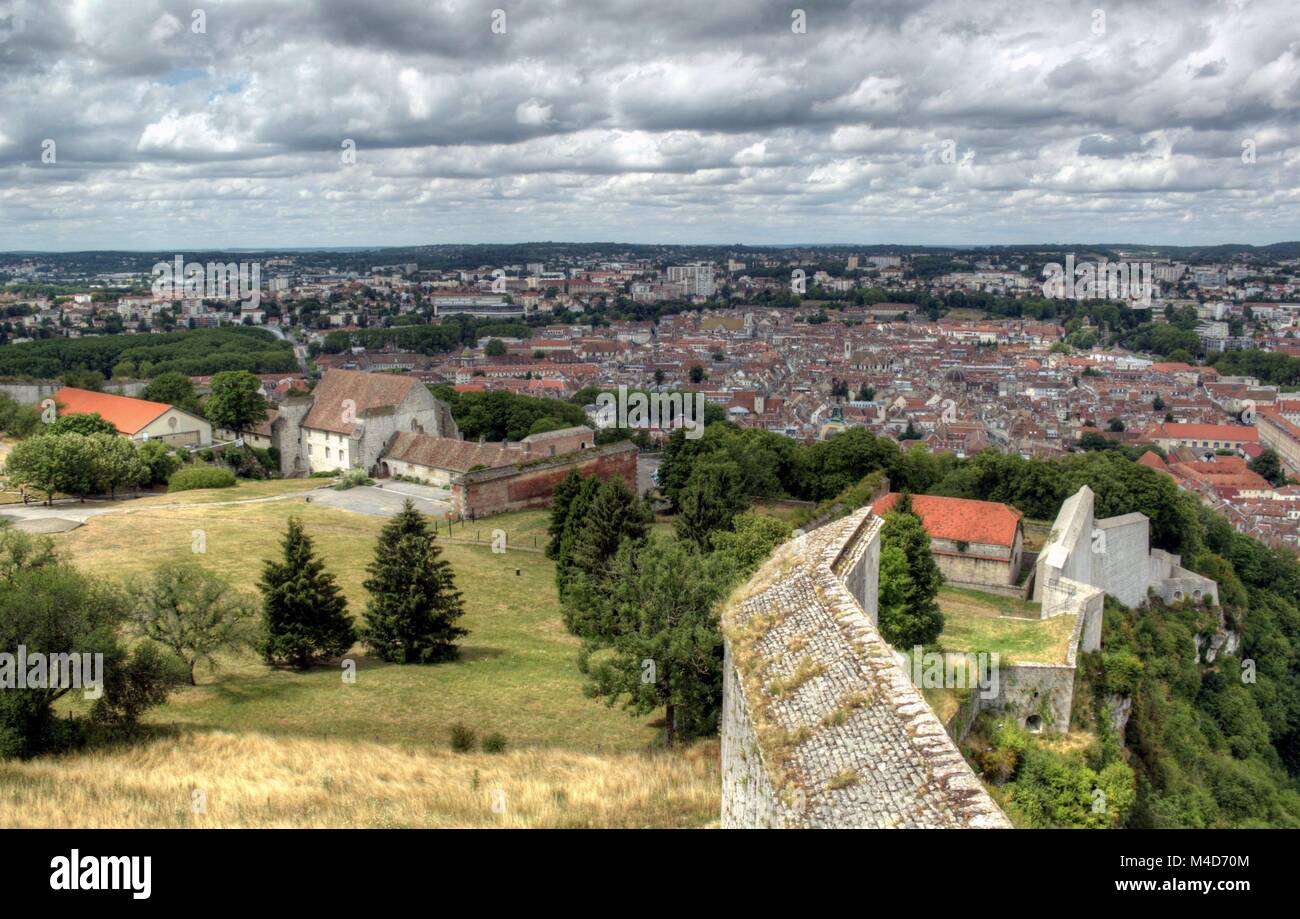 Französische Landschaft im Berggebiet Stockfoto