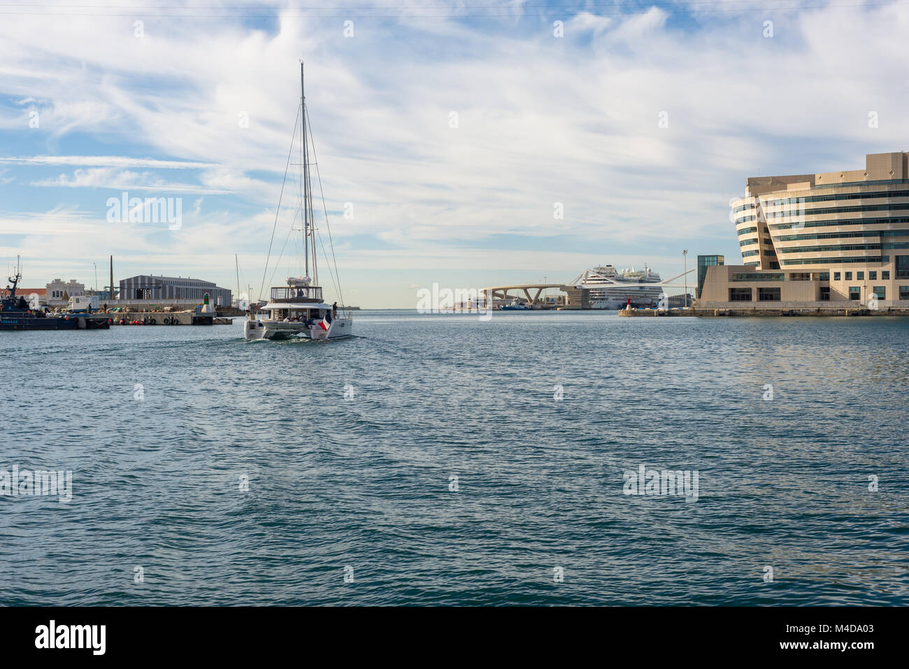 Der Hafen von Barcelona, der Marina Port Vell Stockfoto