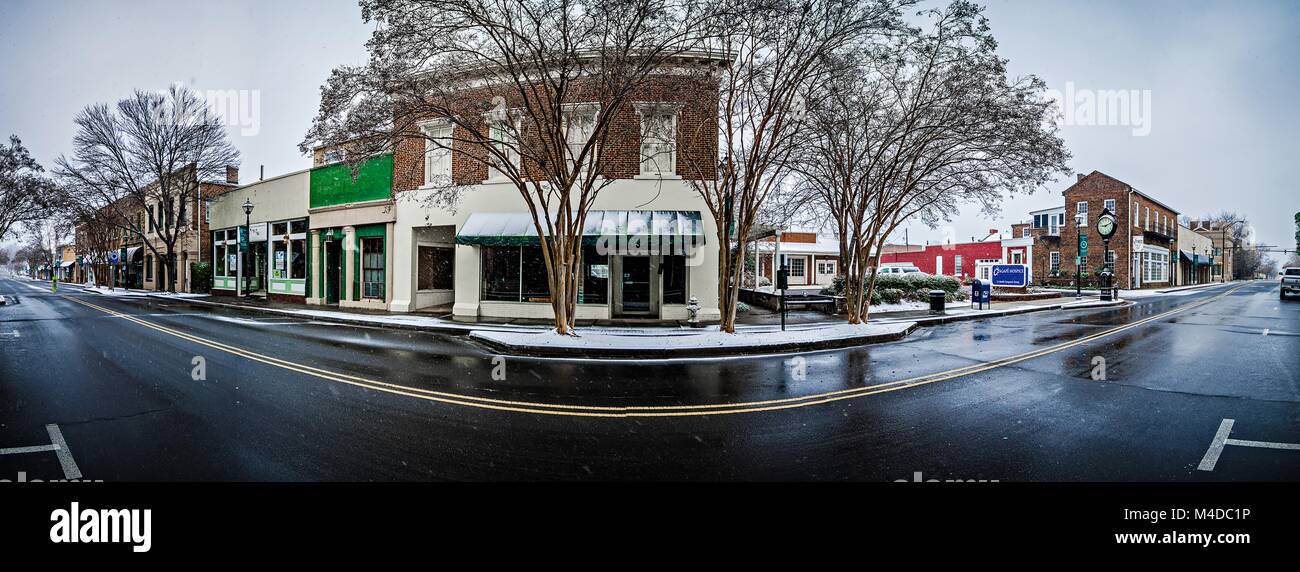 Wintersaison in York South Carolina Stockfoto