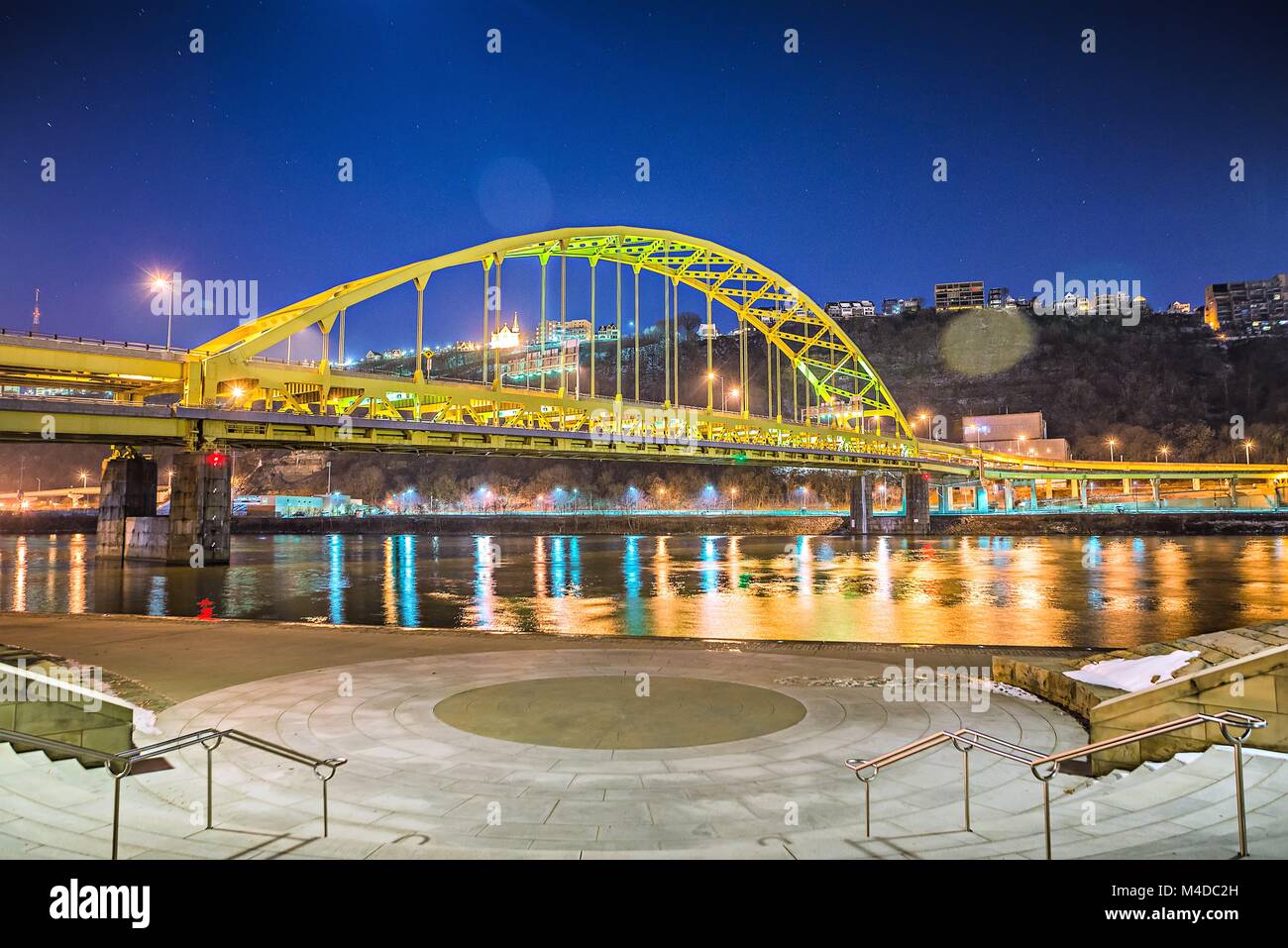 Blick auf die Skyline der Stadt pirrsburgh Pennsylvania Stockfoto