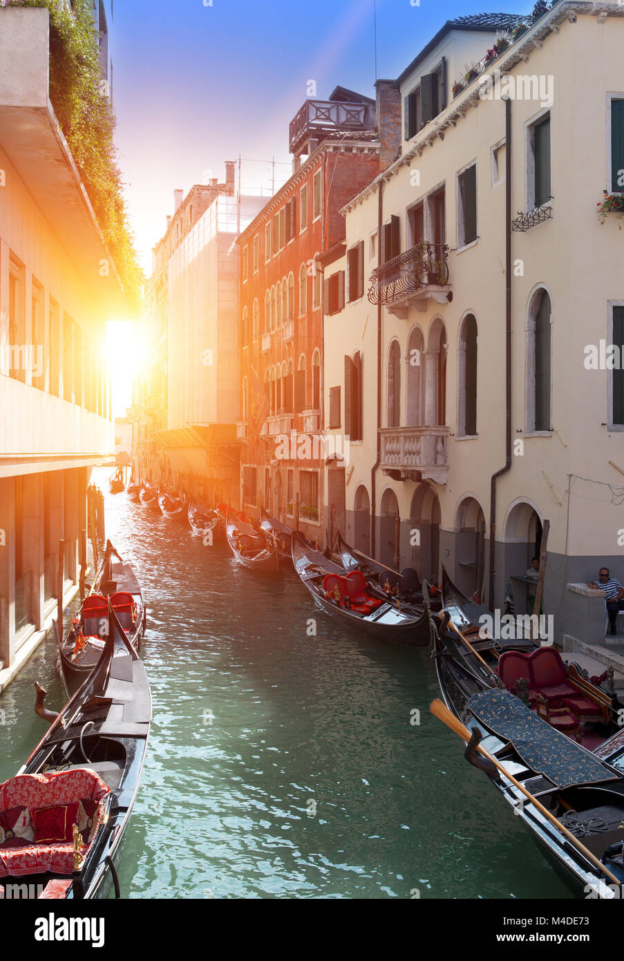 Italien. Venedig. Gondeln Stockfoto