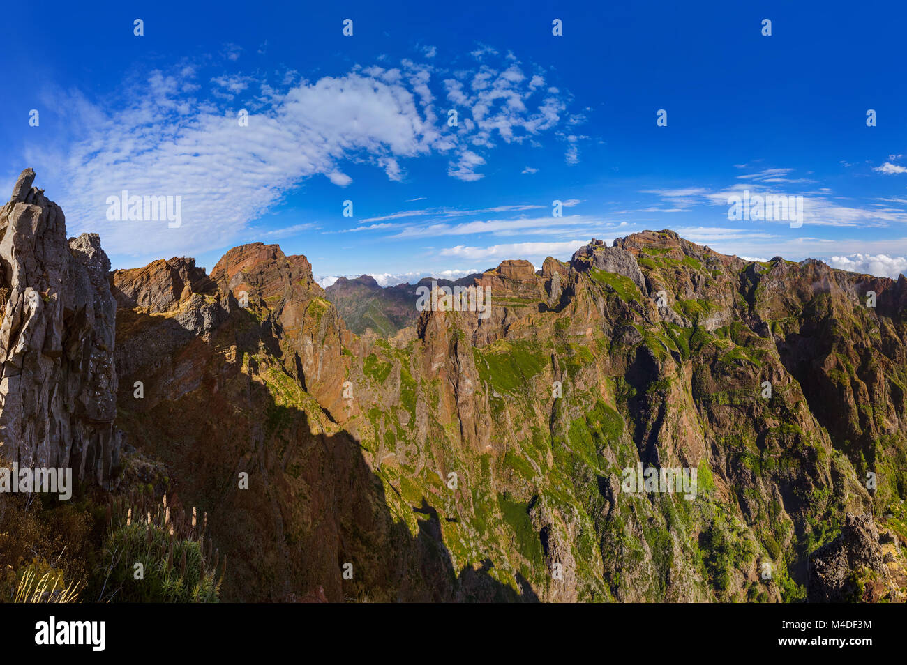 Pico do Arierio und Pico Ruivo - Madeira Portugal Stockfoto