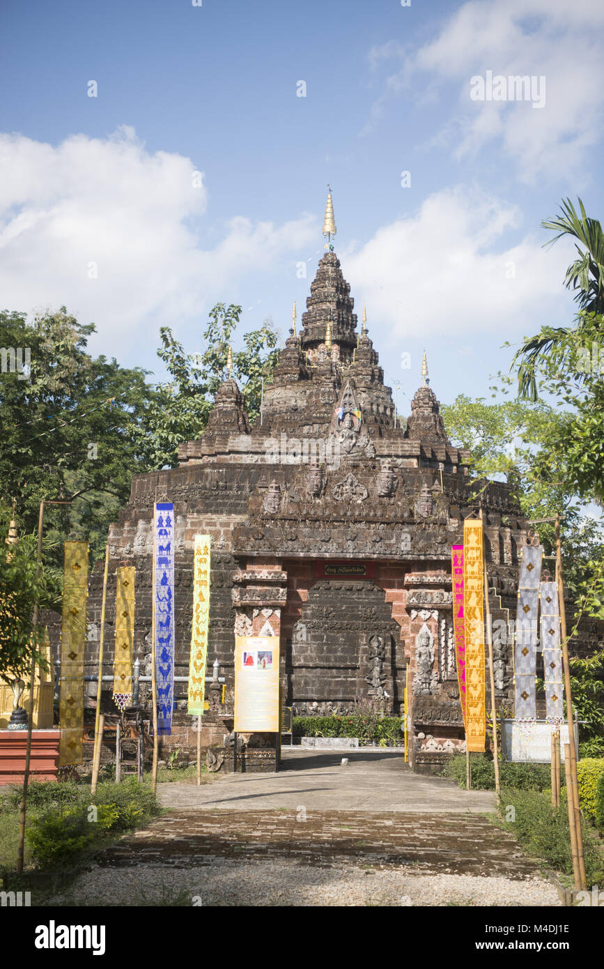 THAILAND CHIANG RAI MAE SAI MONKEY CAVE TEMPEL Stockfoto