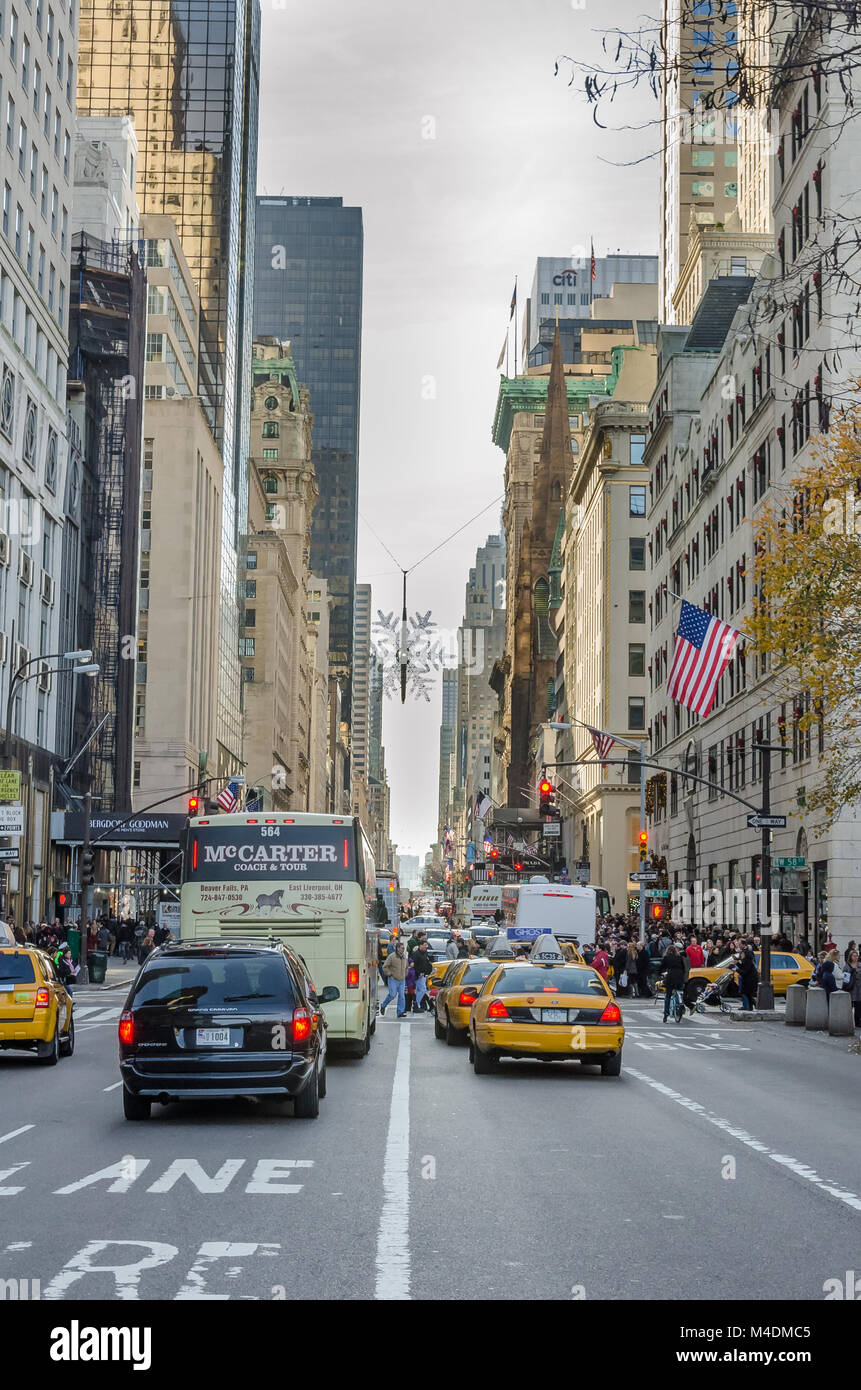 Berühmten Blick auf den Central New York City Stockfoto