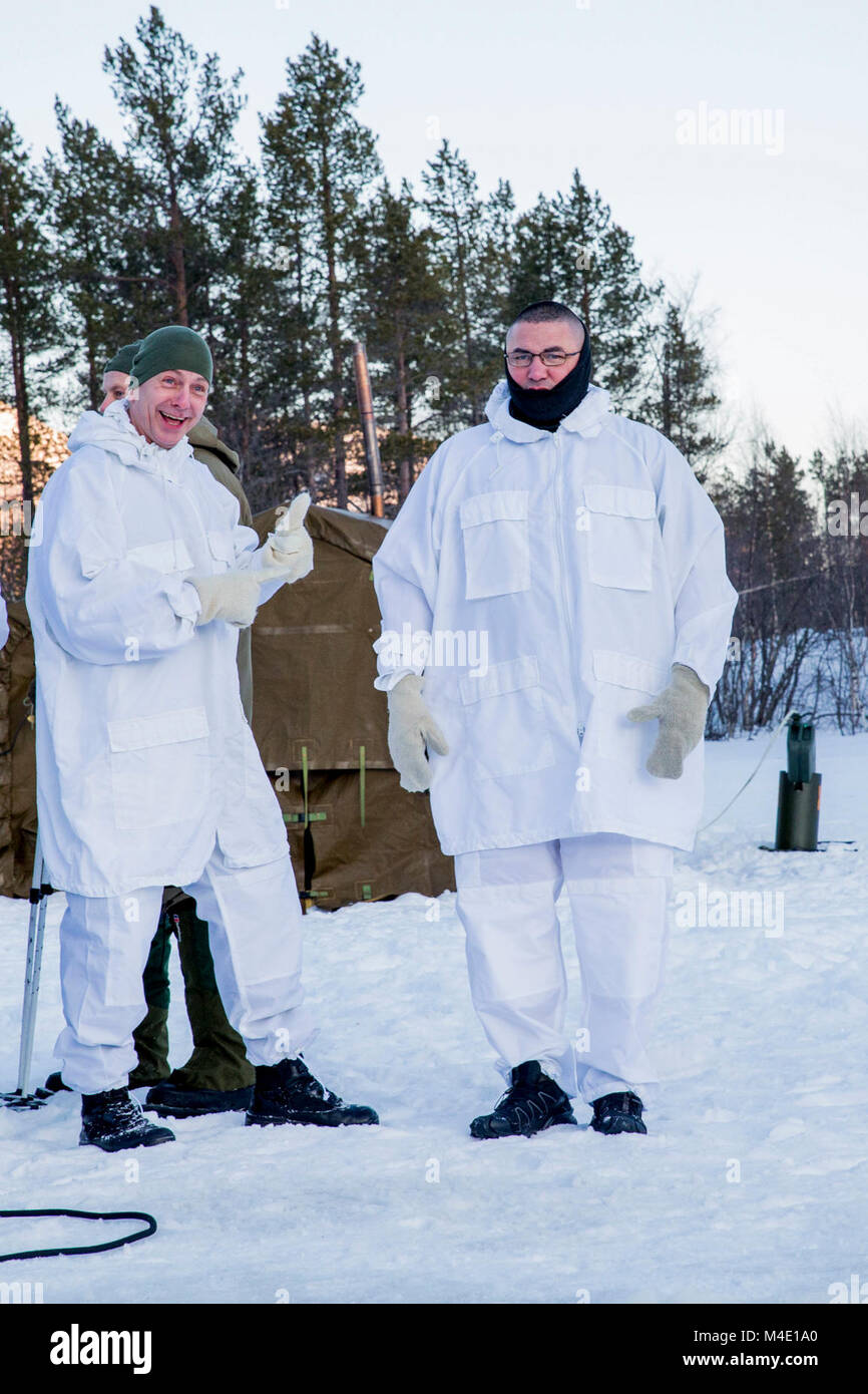 Norwegische Sgt. Maj. Rune Wenneberg, der Sergeant Major für ...