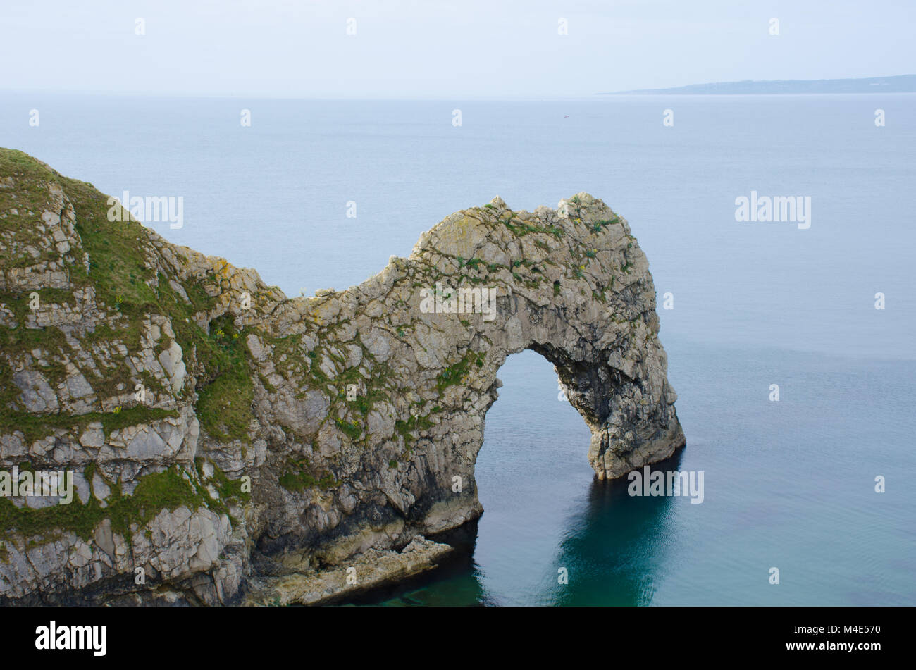 Durdle Door Naturlichen Steinbogen Mit Meer Und Hintergrund