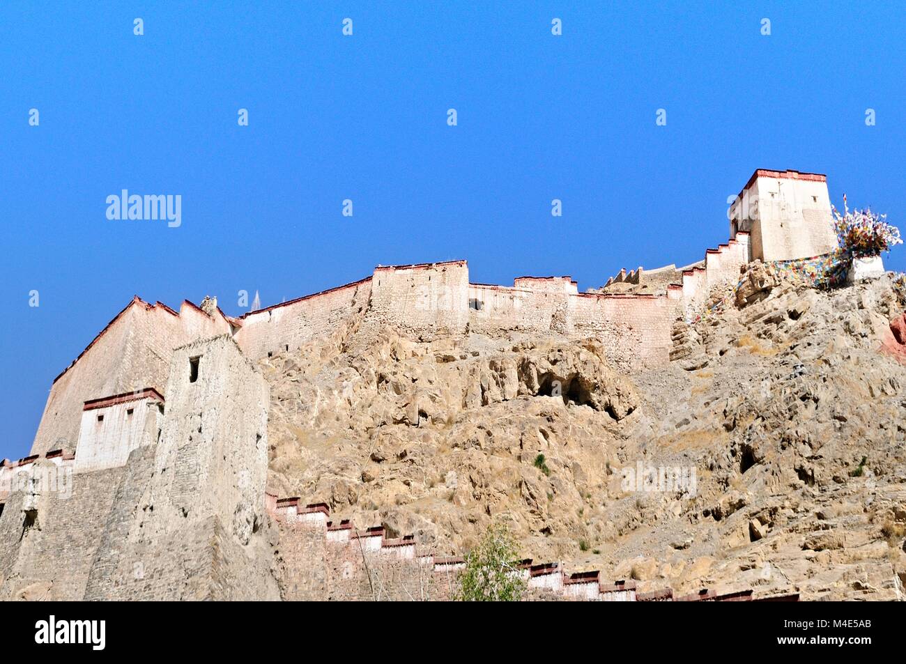 Die festung Gyangze Dzong in Gyantse Tibet China Stockfoto