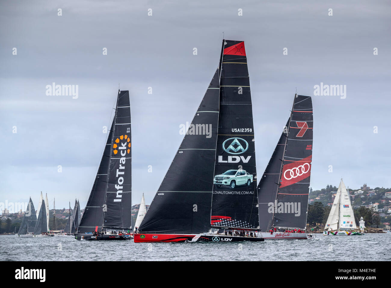 Sydney Hobart Yacht Race, Australien, Dienstag, 26. Dezember 2017. Foto: David Rowland/One-Image.com Stockfoto