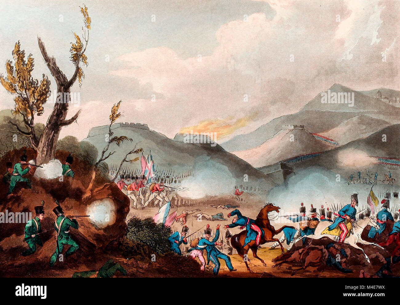 Schlacht von Busaco - 27. September 1810 Stockfoto