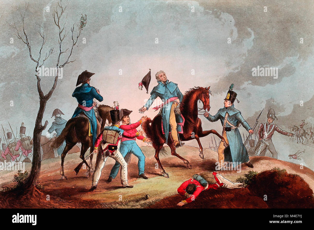 Tod von Sir John Moore, 17. Januar 1809 Stockfoto