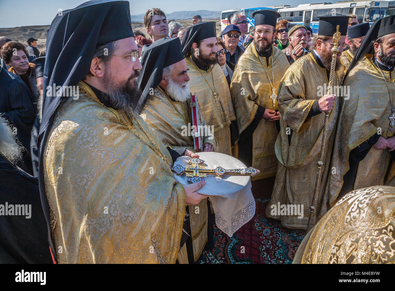 Orthodoxe Priester Stockfoto