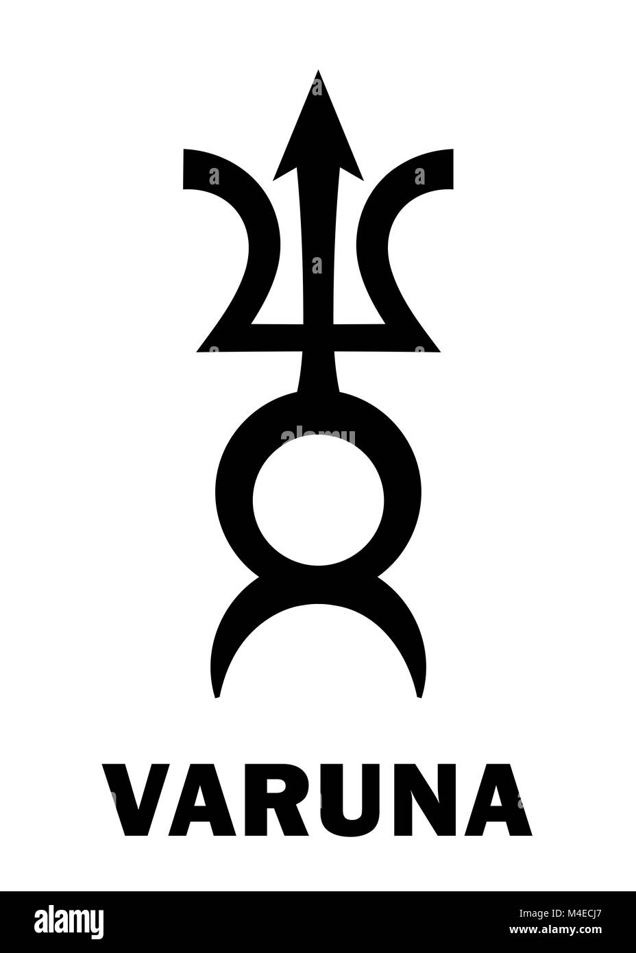 Astrologie: Planetoid VARUNA Stockfoto