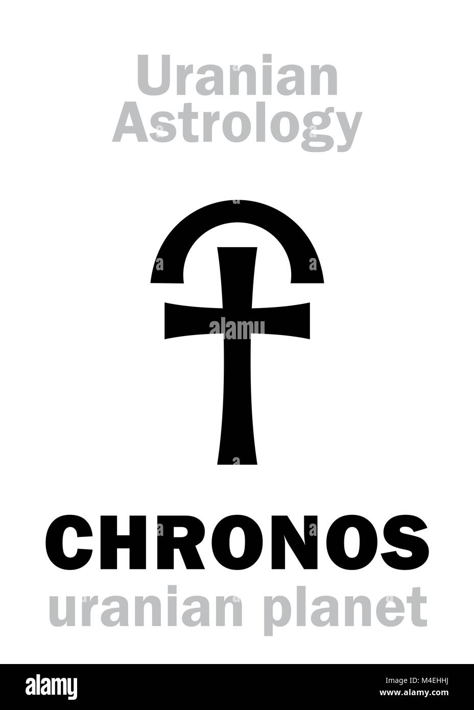 Astrologie: CHRONOS (Uranisch Planet) Stockfoto