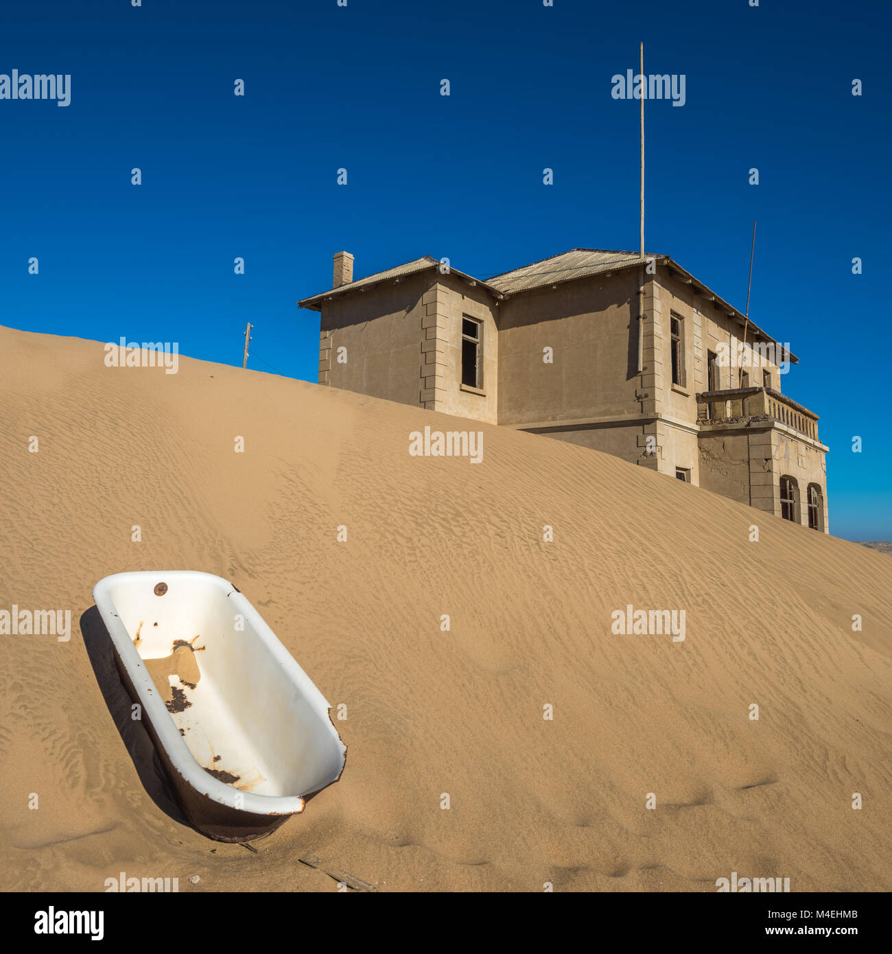 Verlassene Geisterstadt von Kolmanskop in Namibia Stockfoto