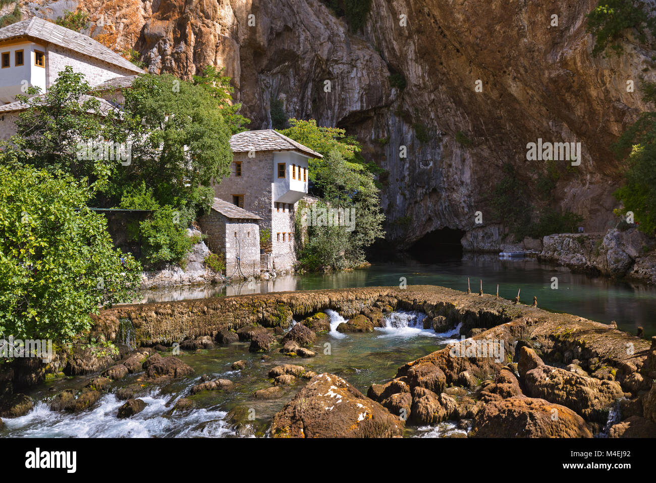 Blagaj Derwisch Haus - Bosnien und Herzegowina Stockfoto