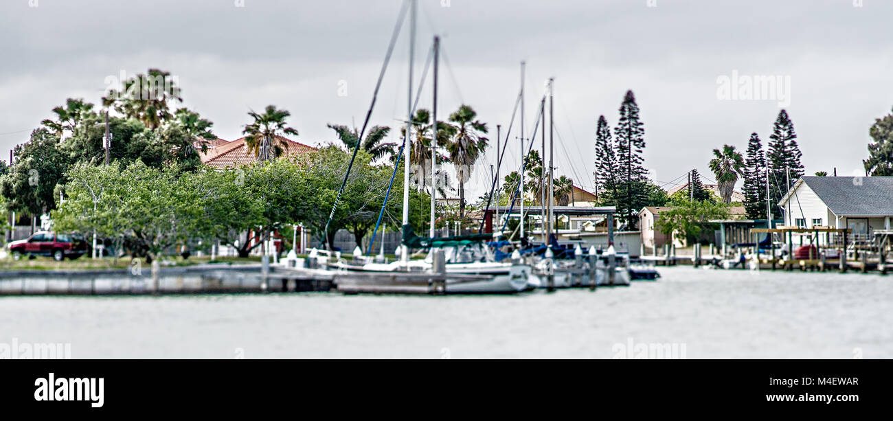 South Padre Island Küste tagsüber im Frühjahr Stockfoto