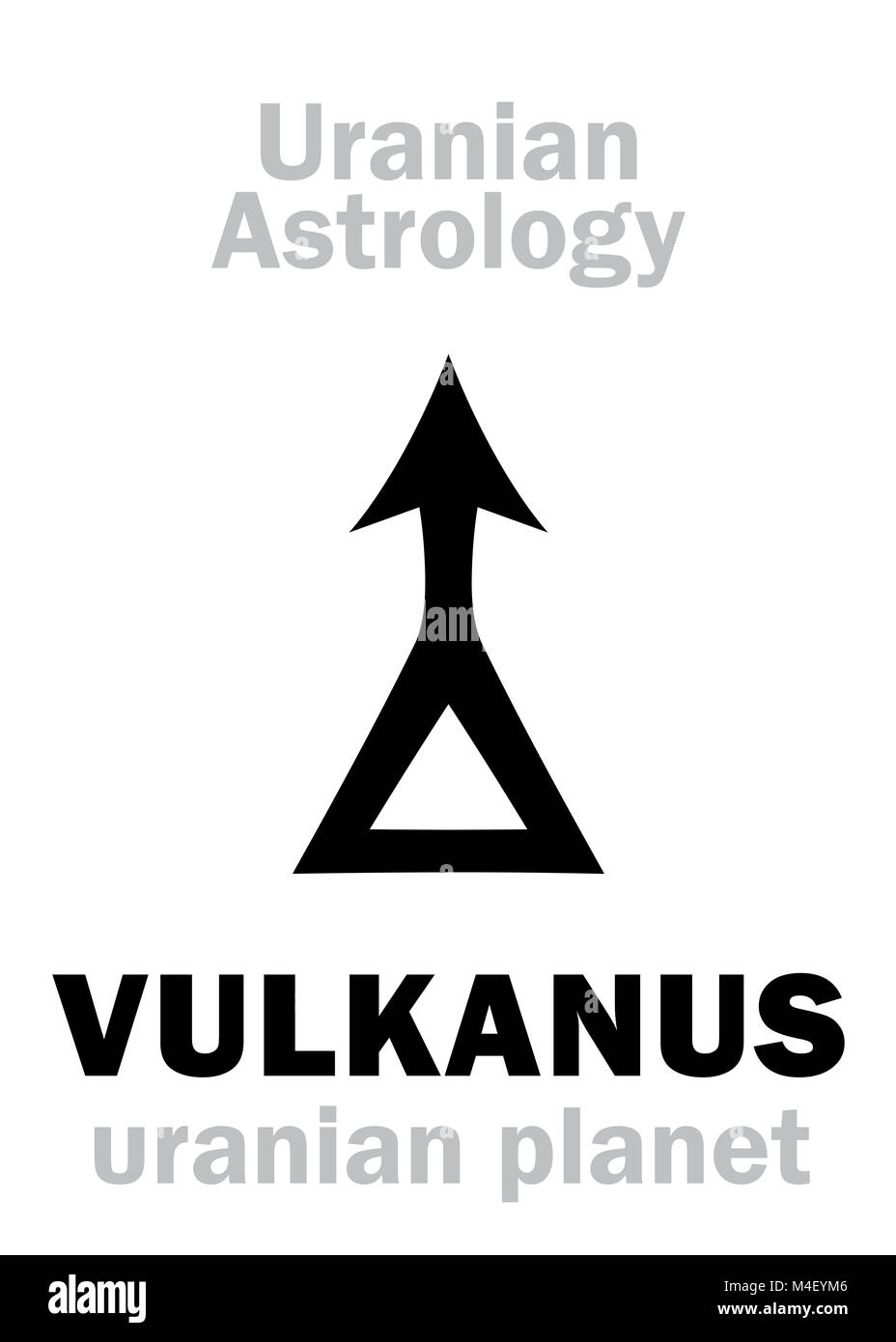 Astrologie: VULKANUS (Uranisch Planet) Stockfoto