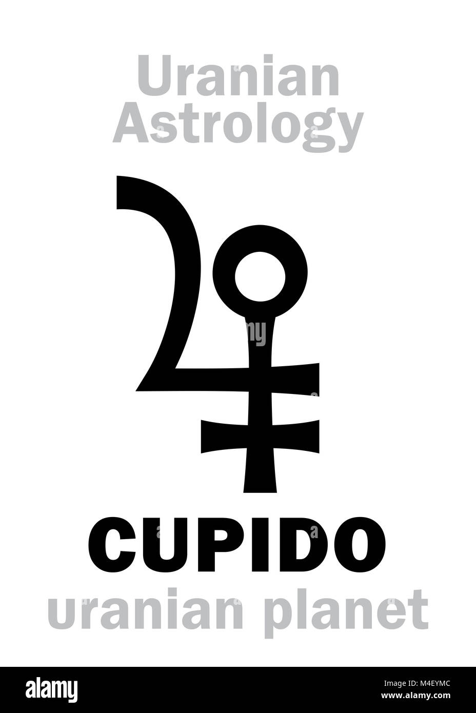 Astrologie: CUPIDO (Uranisch Planet) Stockfoto