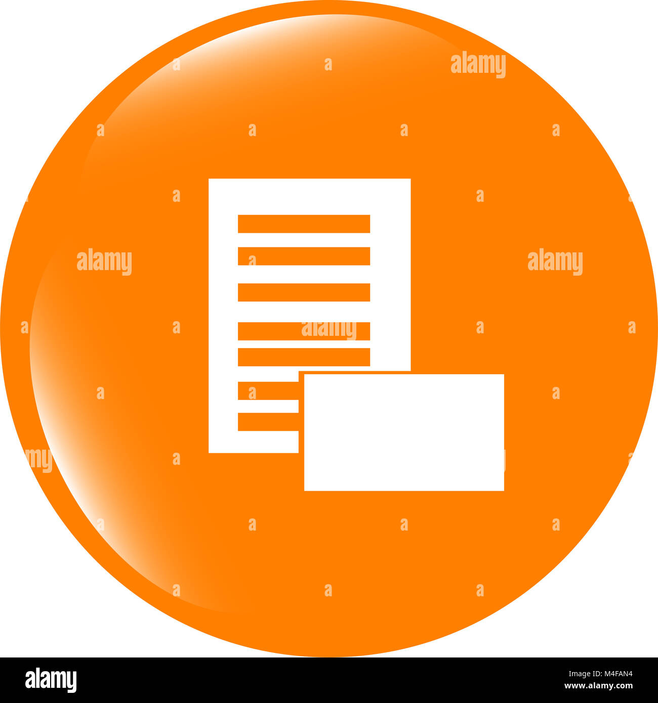 Zeitung-Symbole festgelegt. Web-Taste isoliert auf weiss Stockfoto