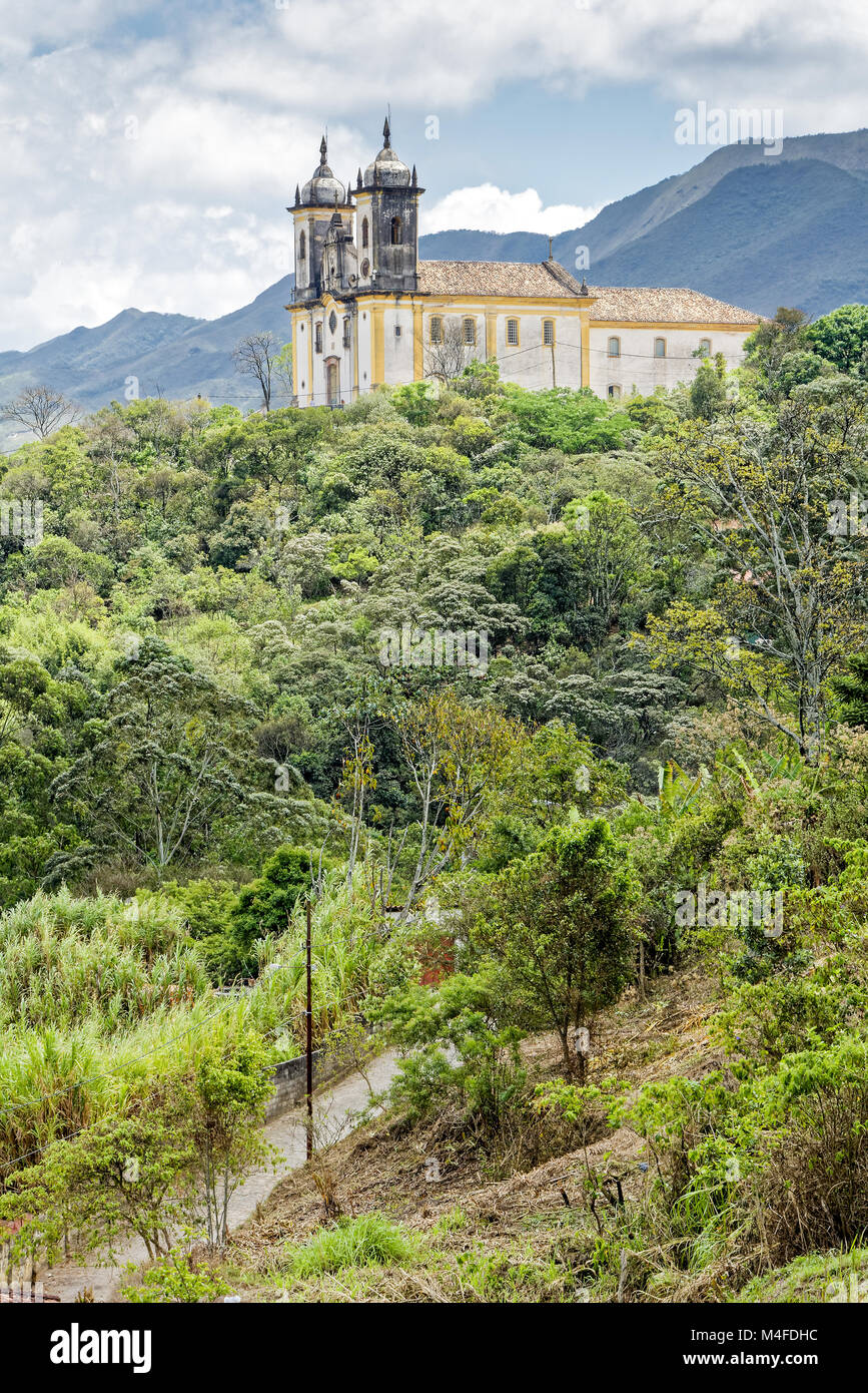Alten und historischen Kirche in Ouro Preto Stockfoto