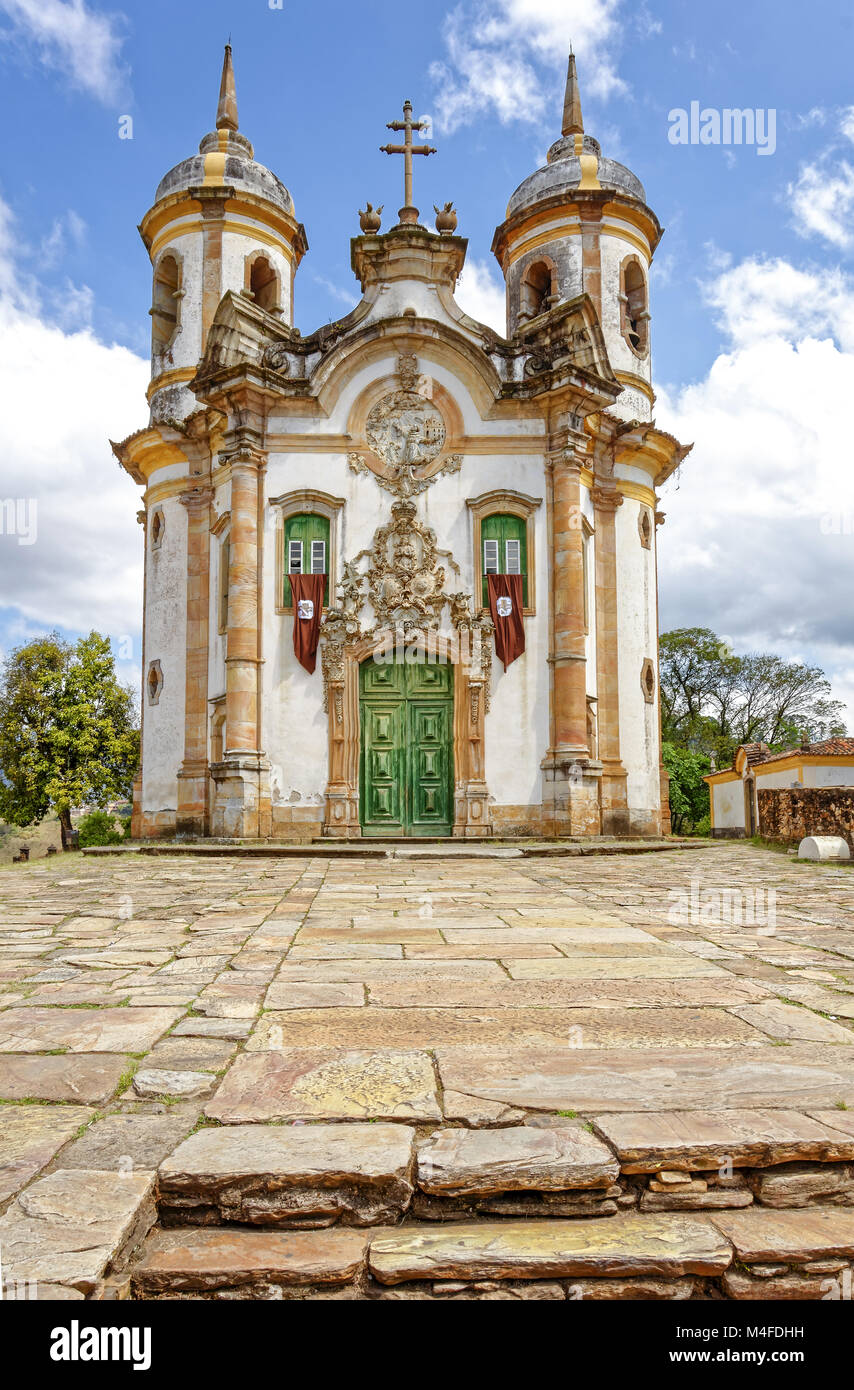 Alten und historischen Kirche in Ouro Preto Stockfoto
