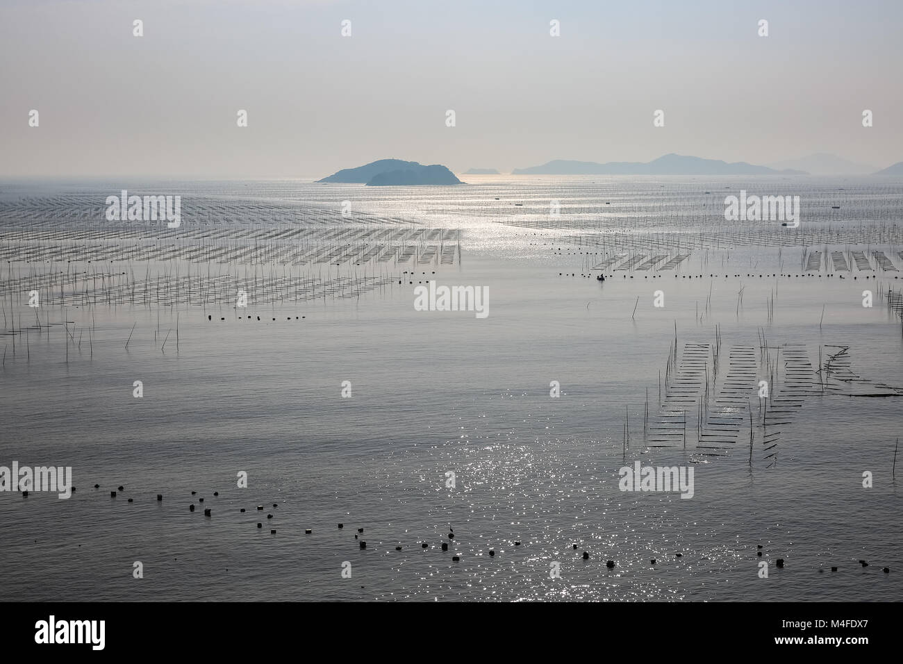 Xiapu Strand Landschaft in der Dämmerung Stockfoto