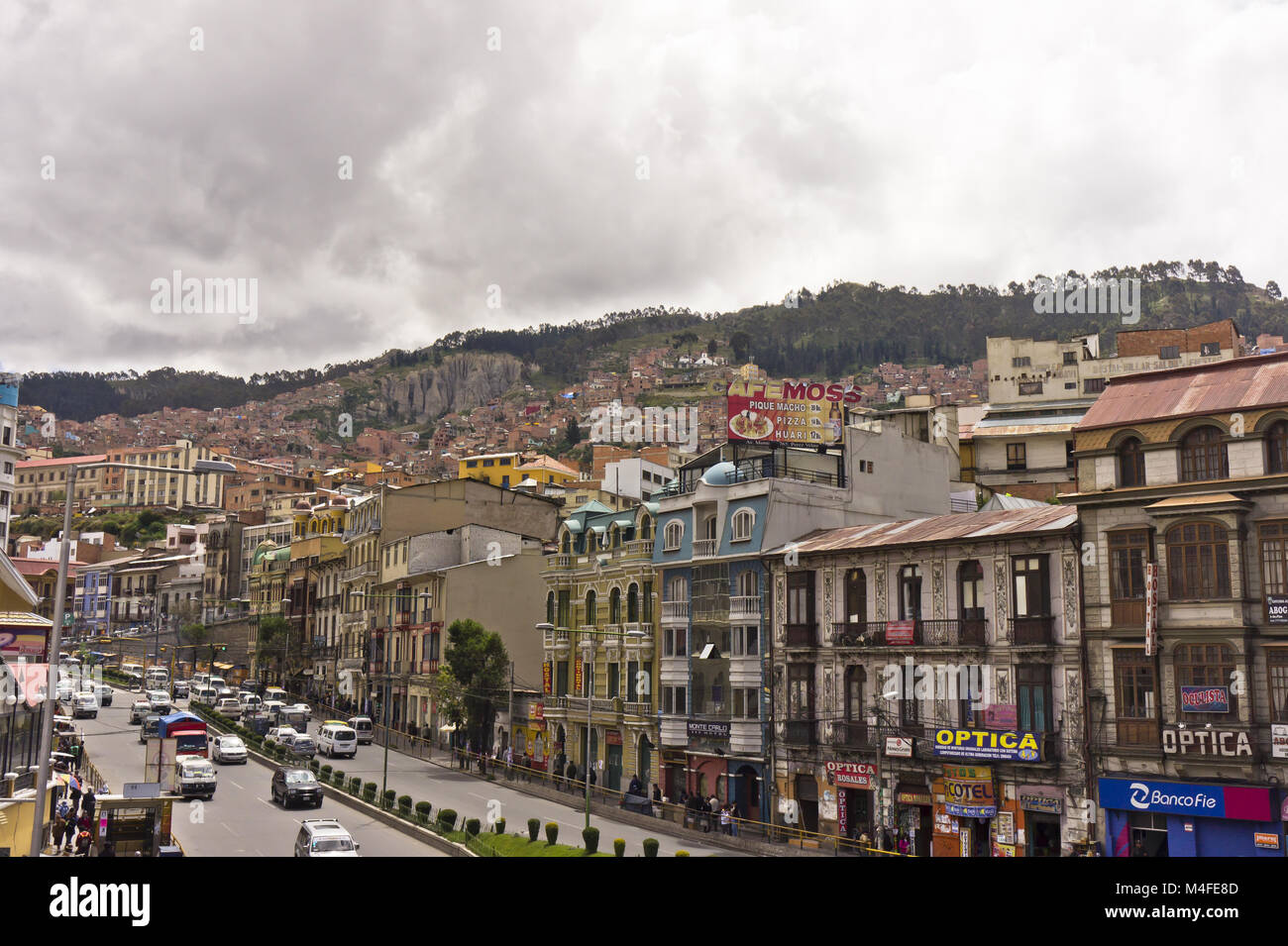 La Paz, Bolivien, Streetview Stockfoto