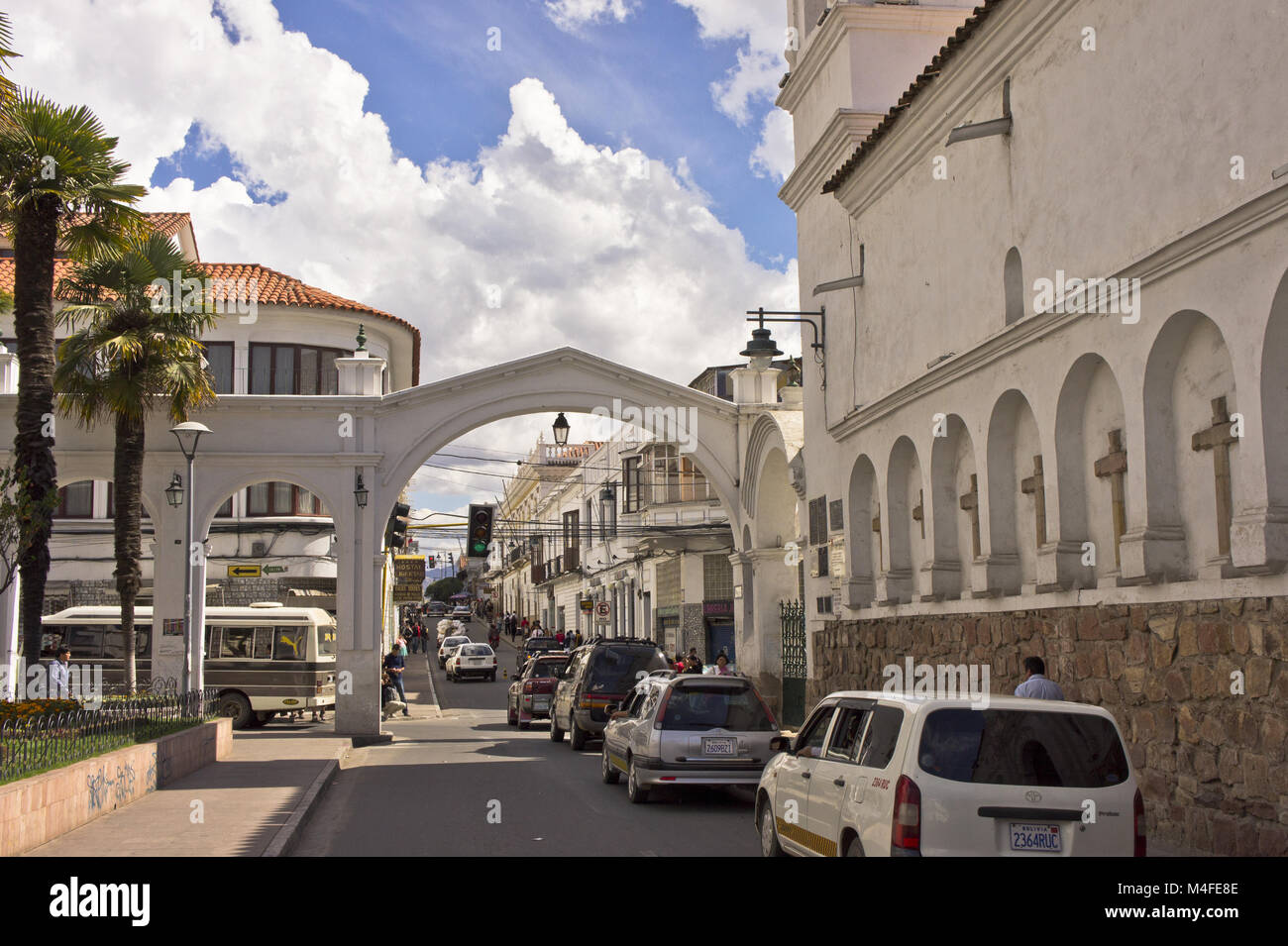 Sucre, Bolivien, Street View Stockfoto