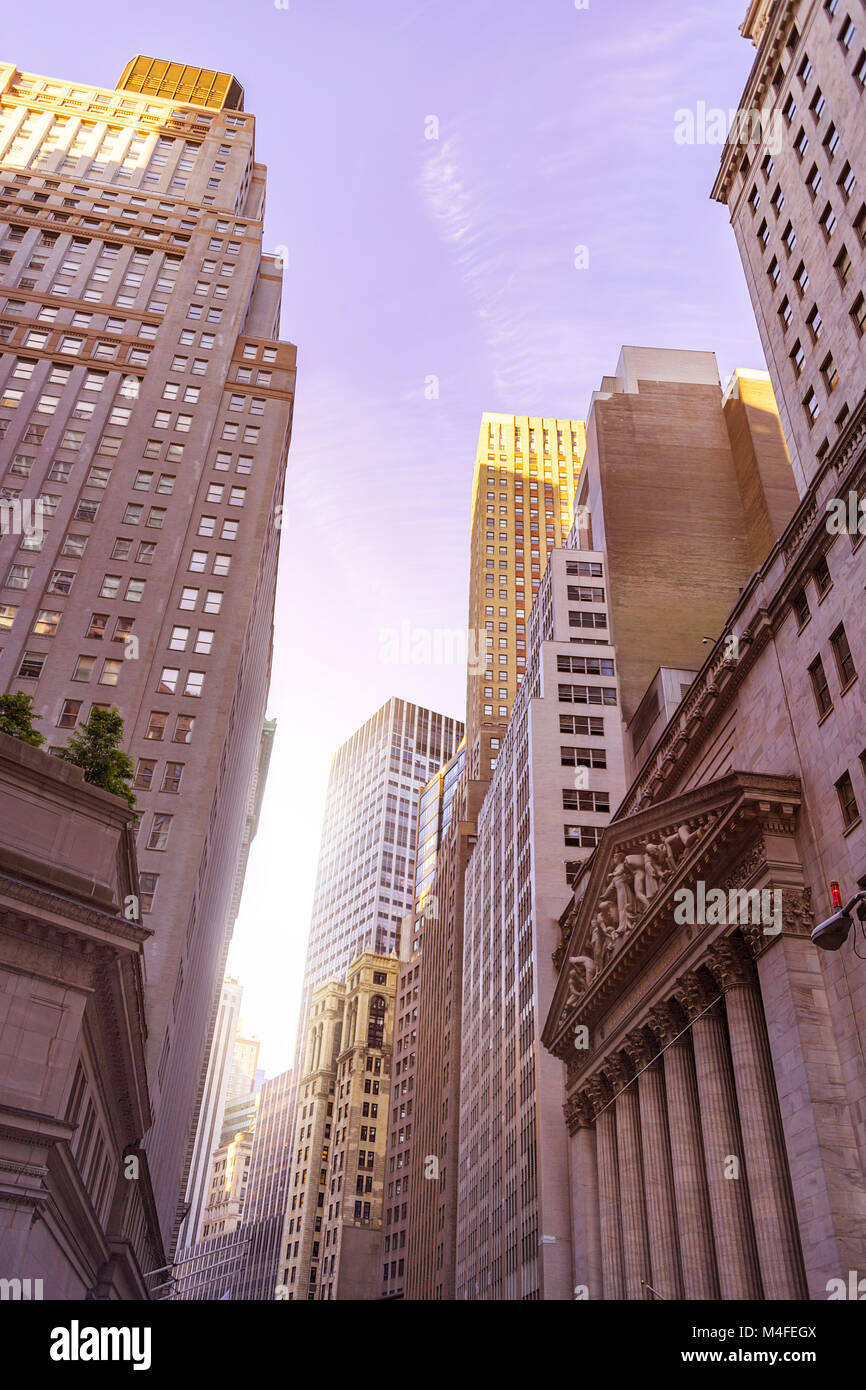 New York Financial District Stockfoto