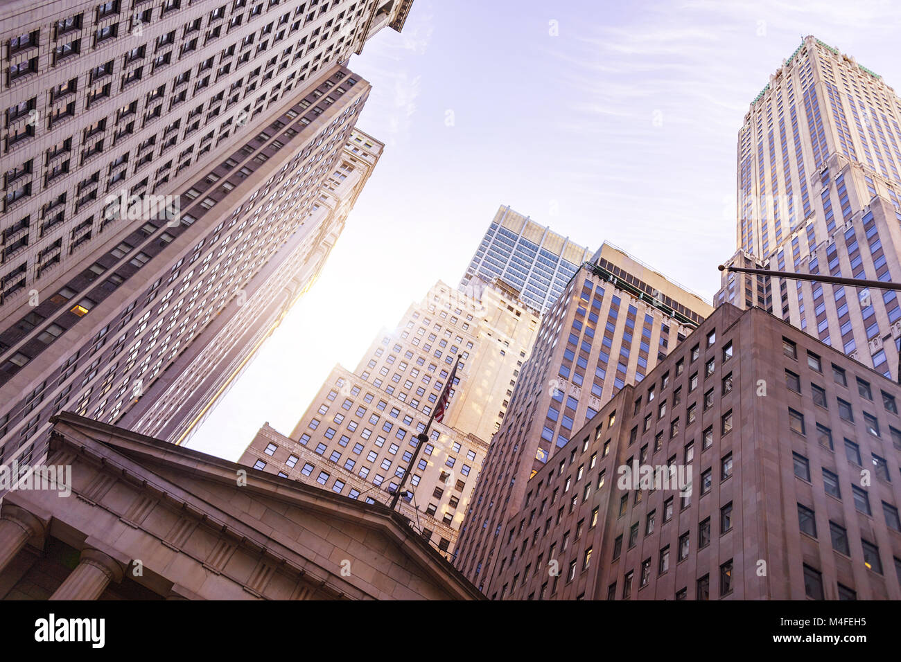 Financial District Hochhäuser Stockfoto