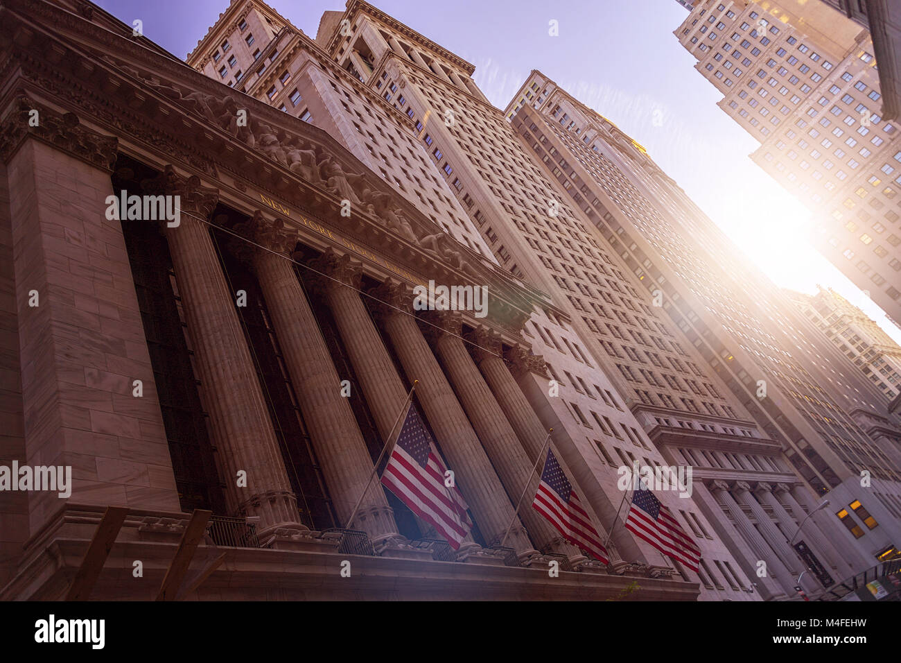 New Yorker Wallstreet Stockfoto