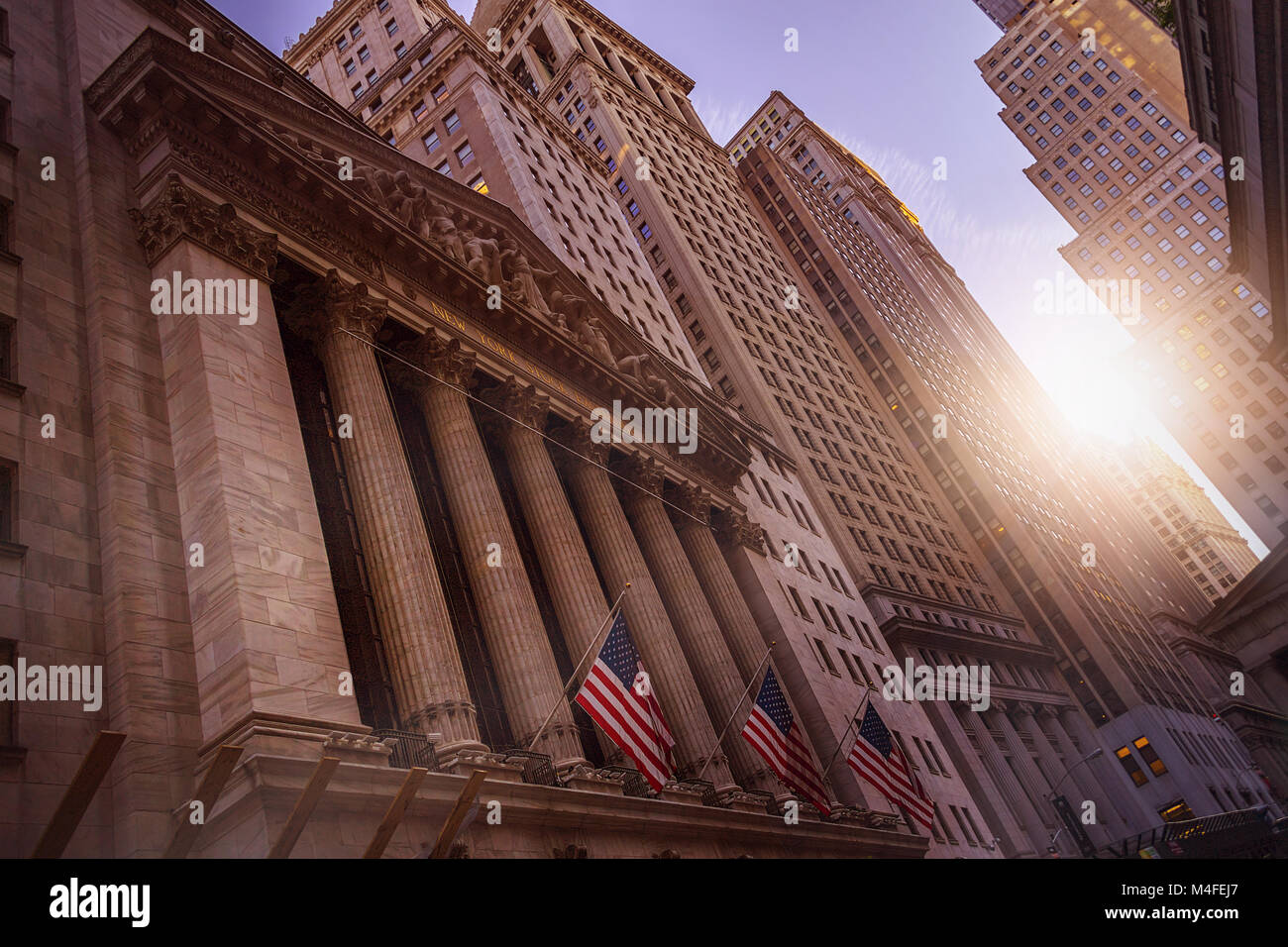 New York Financial District Stockfoto